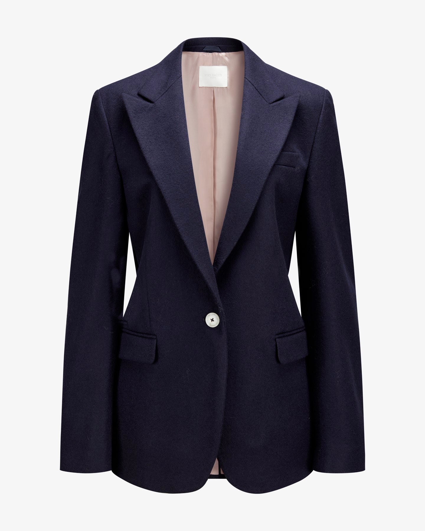 Virgin Wool Blazer "Marlene" - Navy