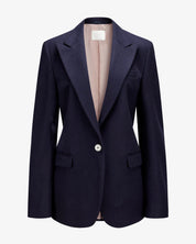 Virgin Wool Blazer "Marlene" - Navy
