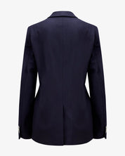 Virgin Wool Blazer "Marlene" - Navy