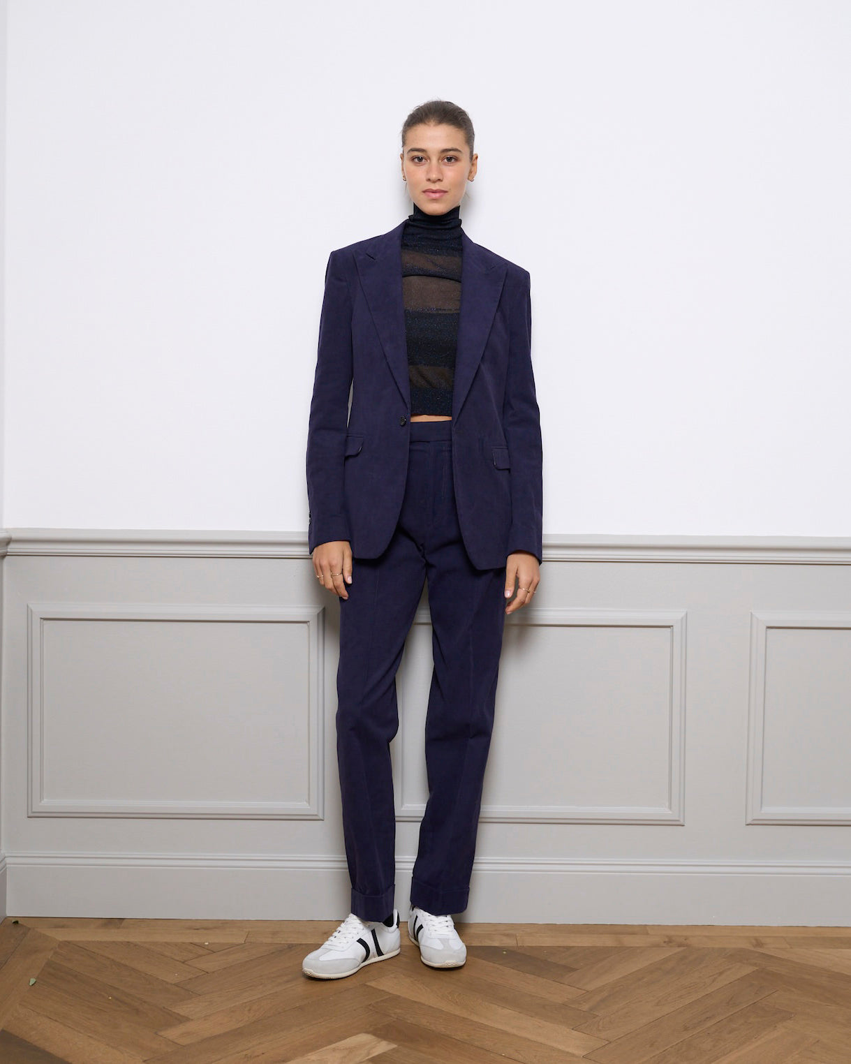 Corduroy Pants "Naomi" - Smokeygrey