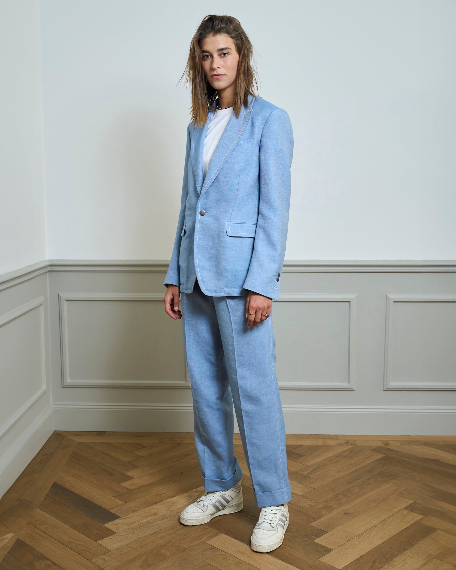 Denim Blazer “Marlene” - Light blue