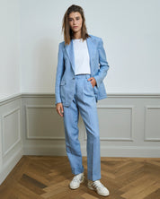Denim Blazer “Marlene” - Light blue