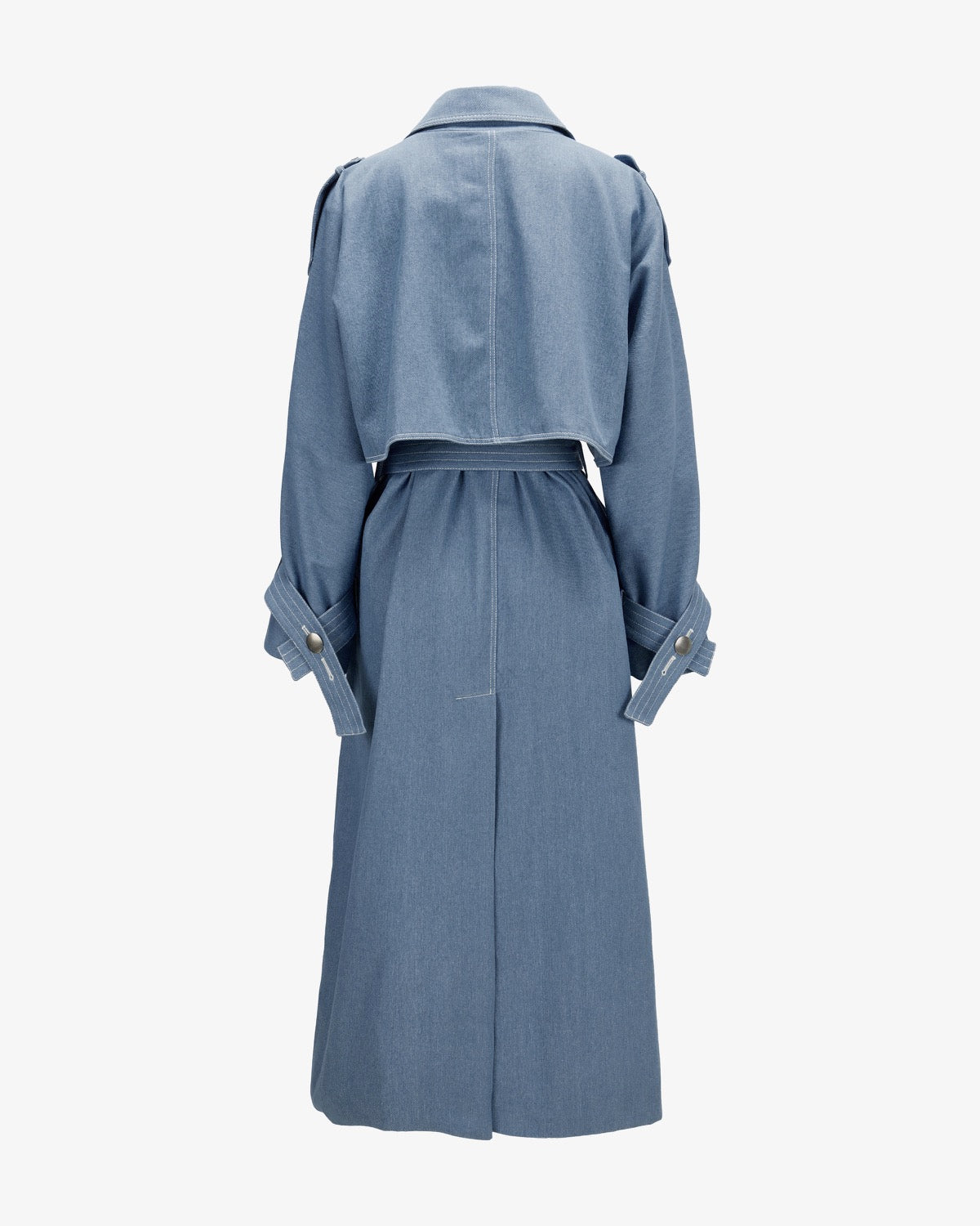 Denim Trench Coat “Katy” - Light Blue