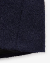 Hairy Wool Coat "Humphrey" - Navy