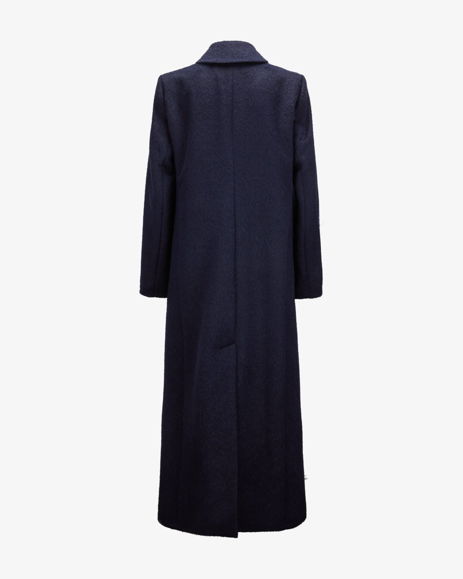 Hairy Wool Coat "Humphrey" - Navy