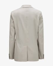 Wool twill blazer “Marlene” - Stone