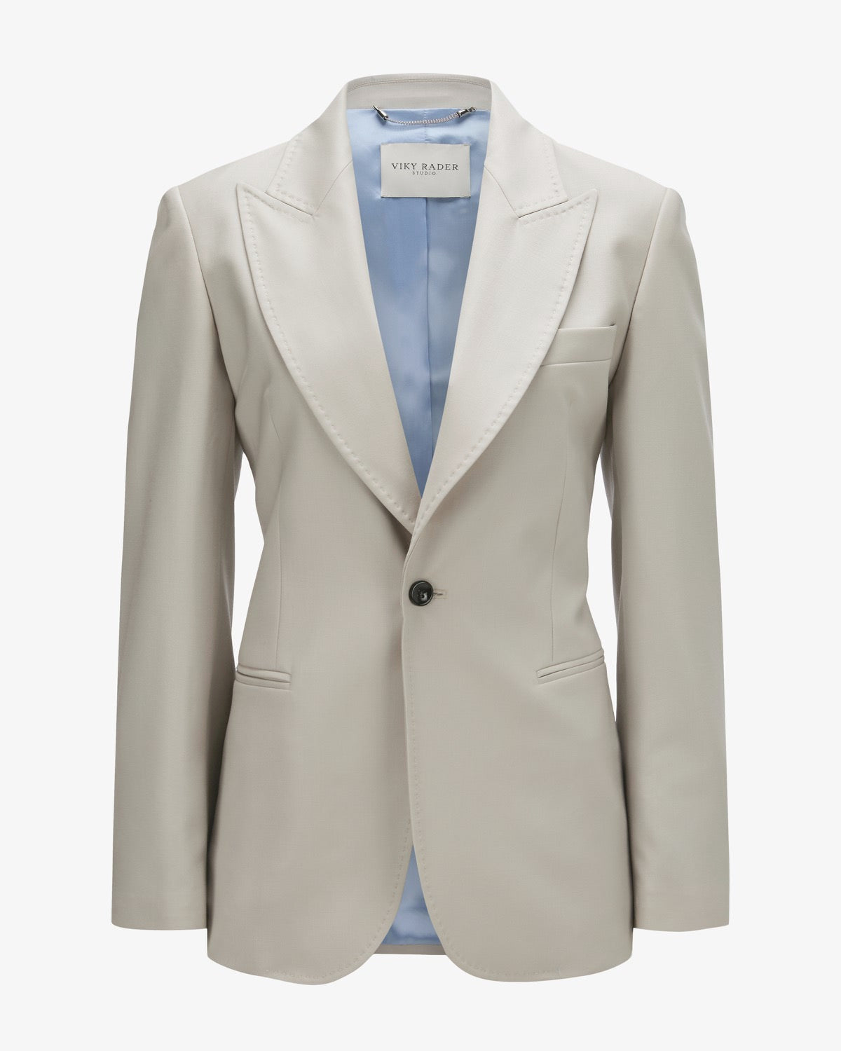 Wool twill blazer “Naomi” - Stone