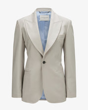 Wool twill blazer “Naomi” - Stone