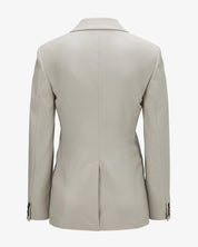 Wool twill blazer “Naomi” - Stone