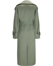 Oversized trench coat "Kate" - Sage