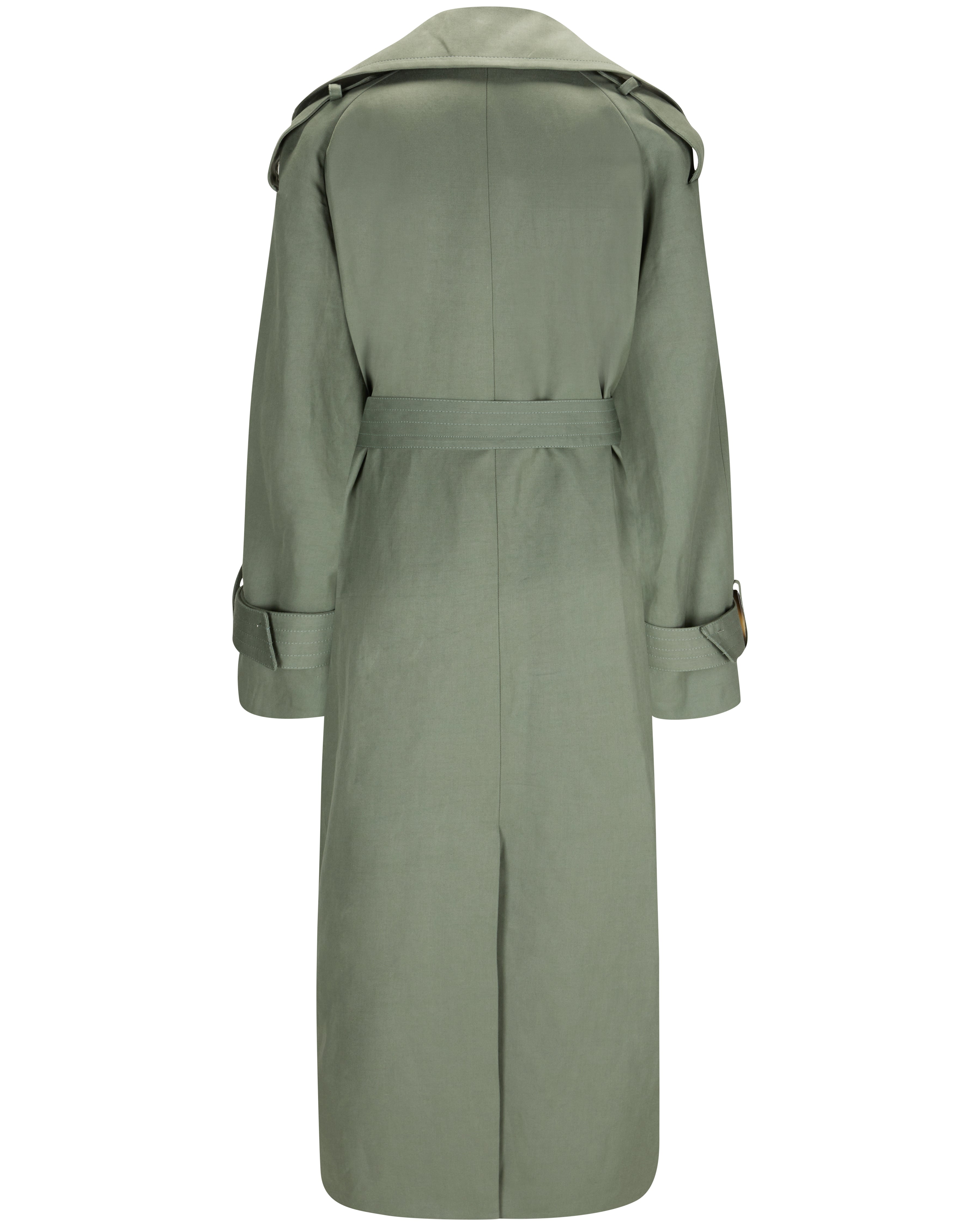 Oversized trench coat "Kate" - Sage