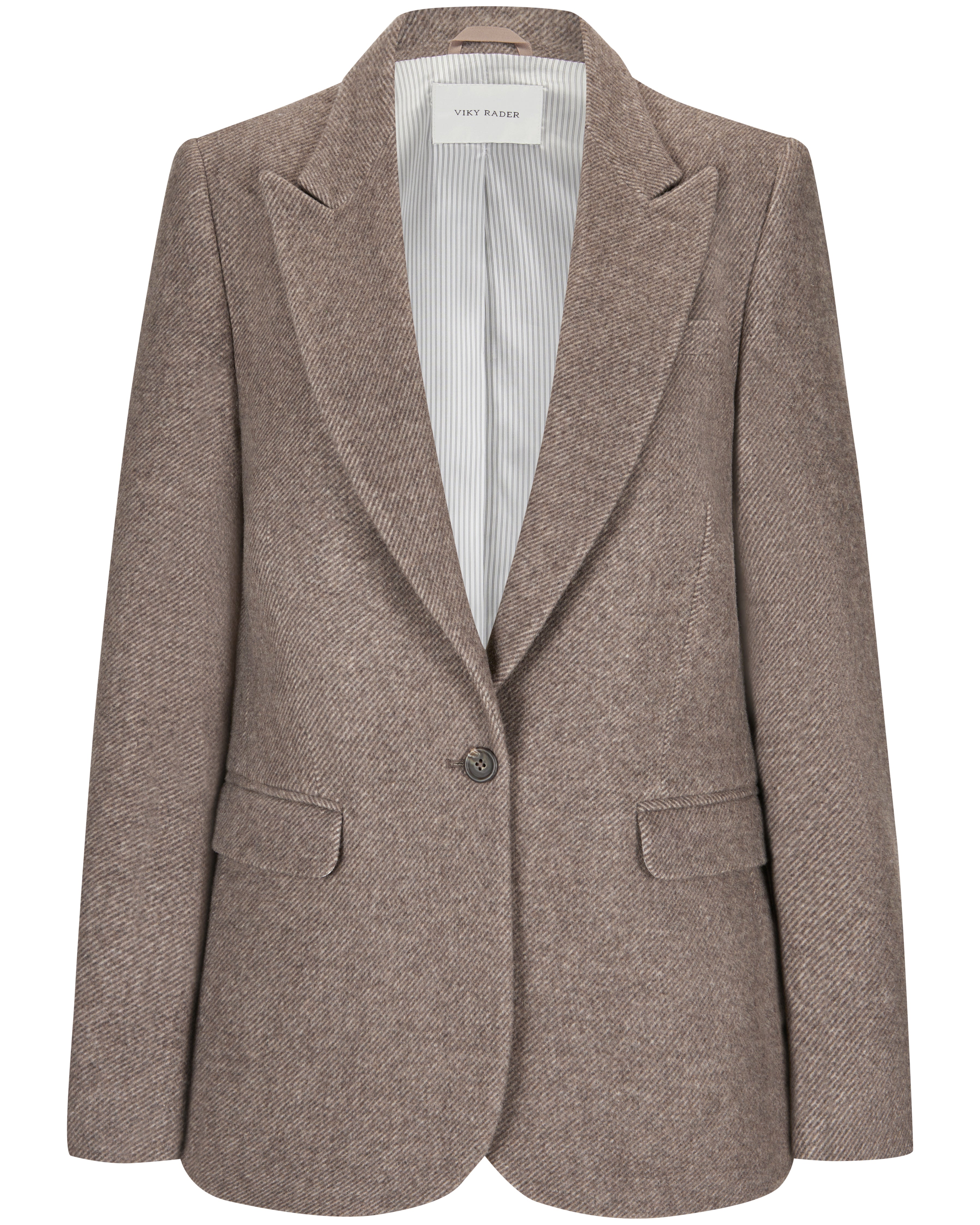 Wool Blazer "Marlene" - Brown