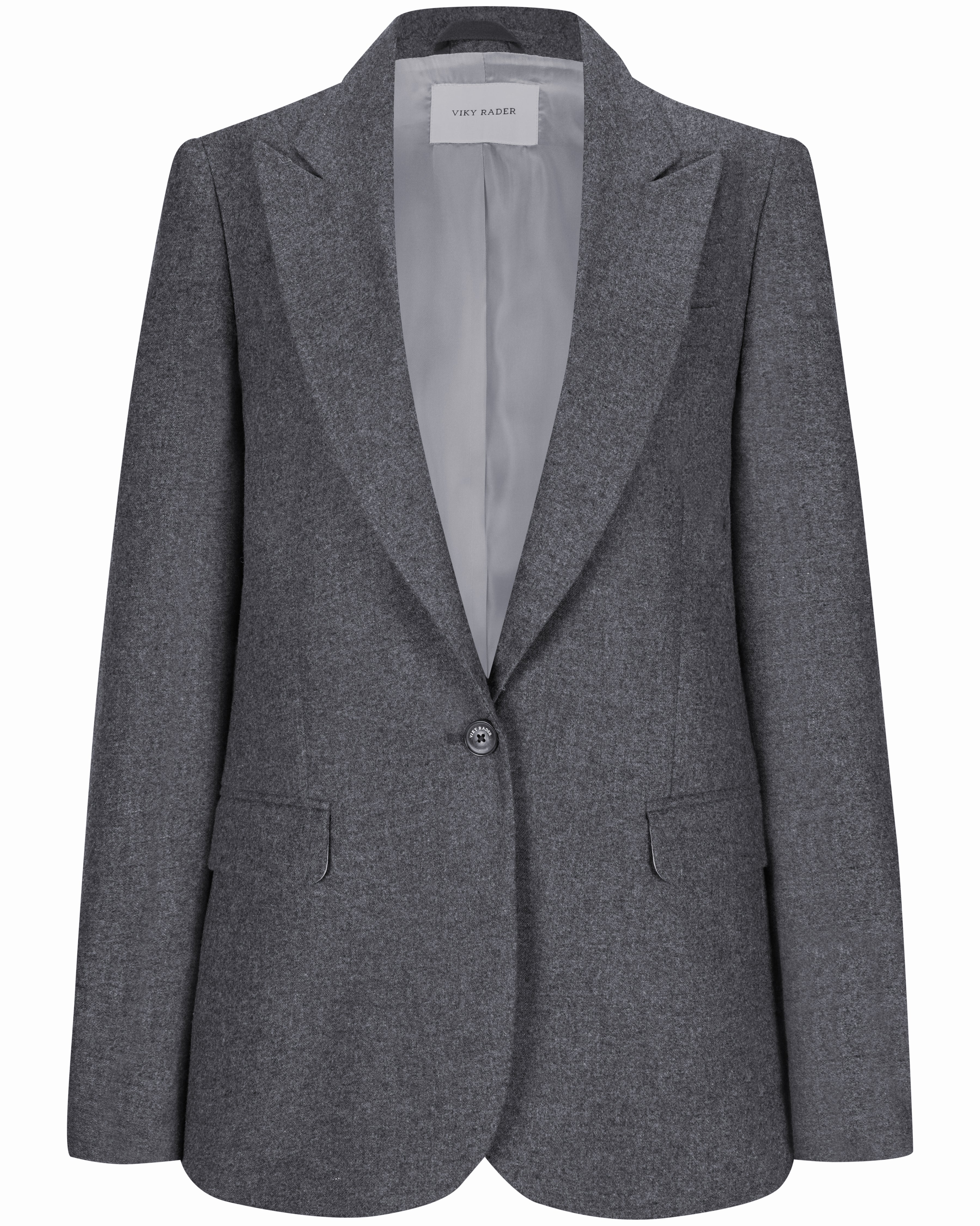 Virgin Wool Blazer "Diana" - Anthracite