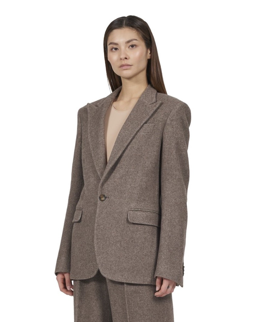 Wool Blazer "Marlene" - Brown