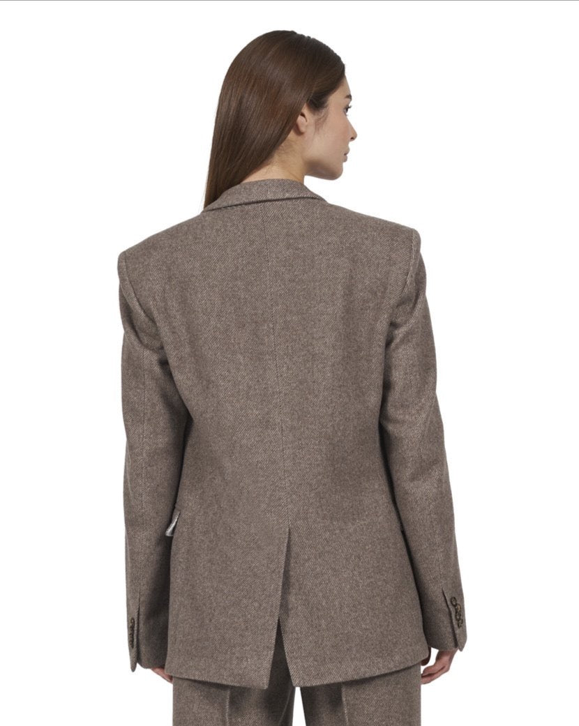 Wool Blazer "Marlene" - Brown
