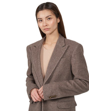 Wool Blazer "Marlene" - Brown