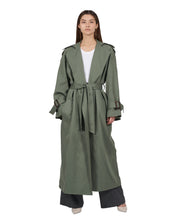 Oversized trench coat "Kate" - Sage