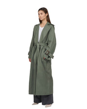 Oversized trench coat "Kate" - Sage