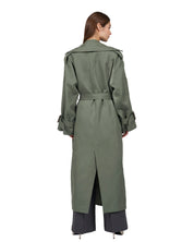 Oversized trench coat "Kate" - Sage