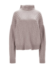 Cable Knit Cashmere Sweater "Karen" - Offwhite