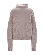 Cable Knit Cashmere Sweater "Karen" - Offwhite