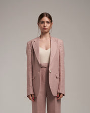 Linen Blazer "Marlene" - Dusty Pink