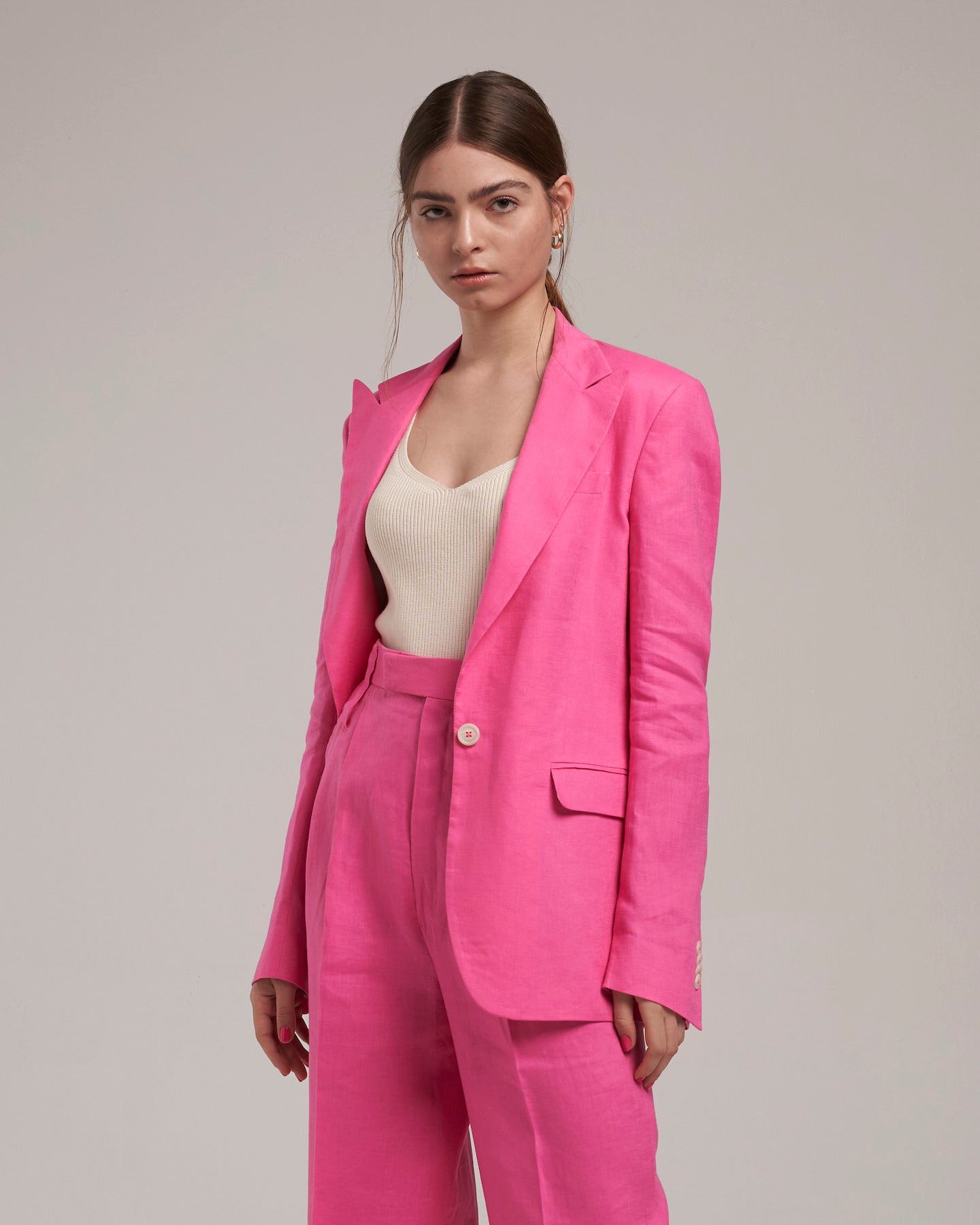 Linen Blazer "Marlene" - Peonie