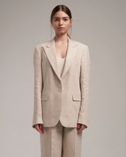 Linen Blazer "Marlene" - Sand