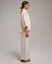 Palazzo Blouse "Brigitte" - Vanilla