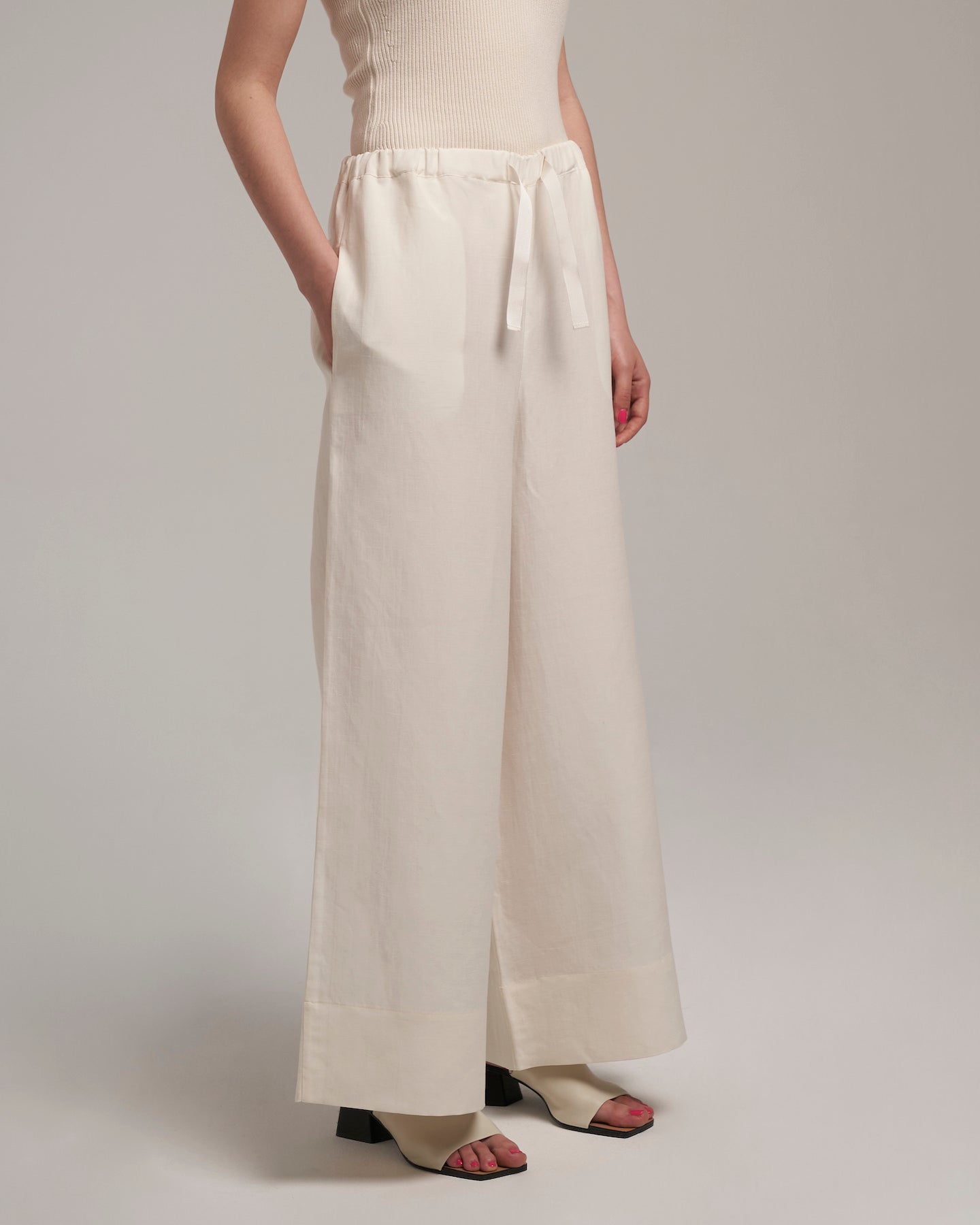 Palazzo Pants "Brigitte" - Vanilla