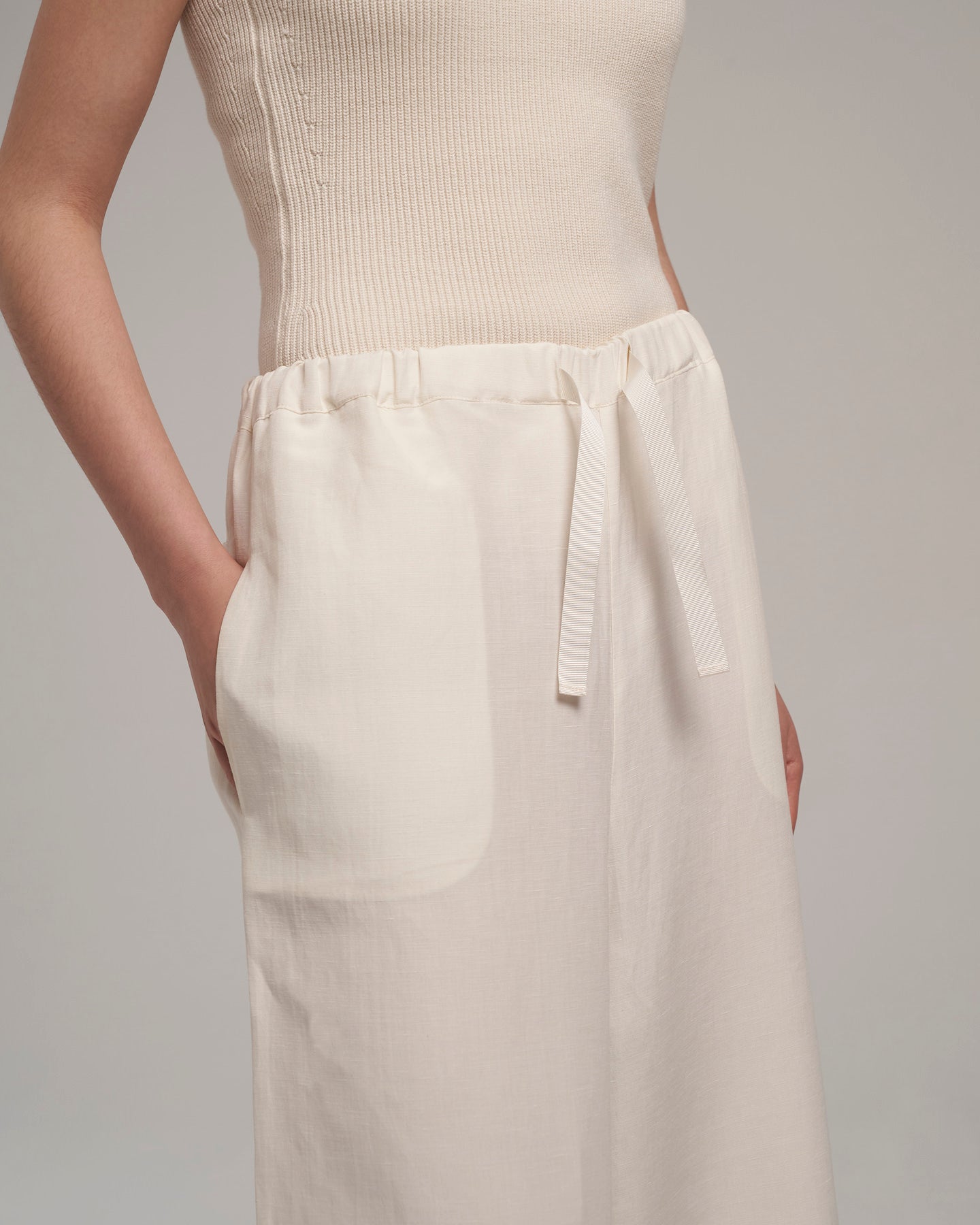 Palazzo Pants "Brigitte" - Vanilla