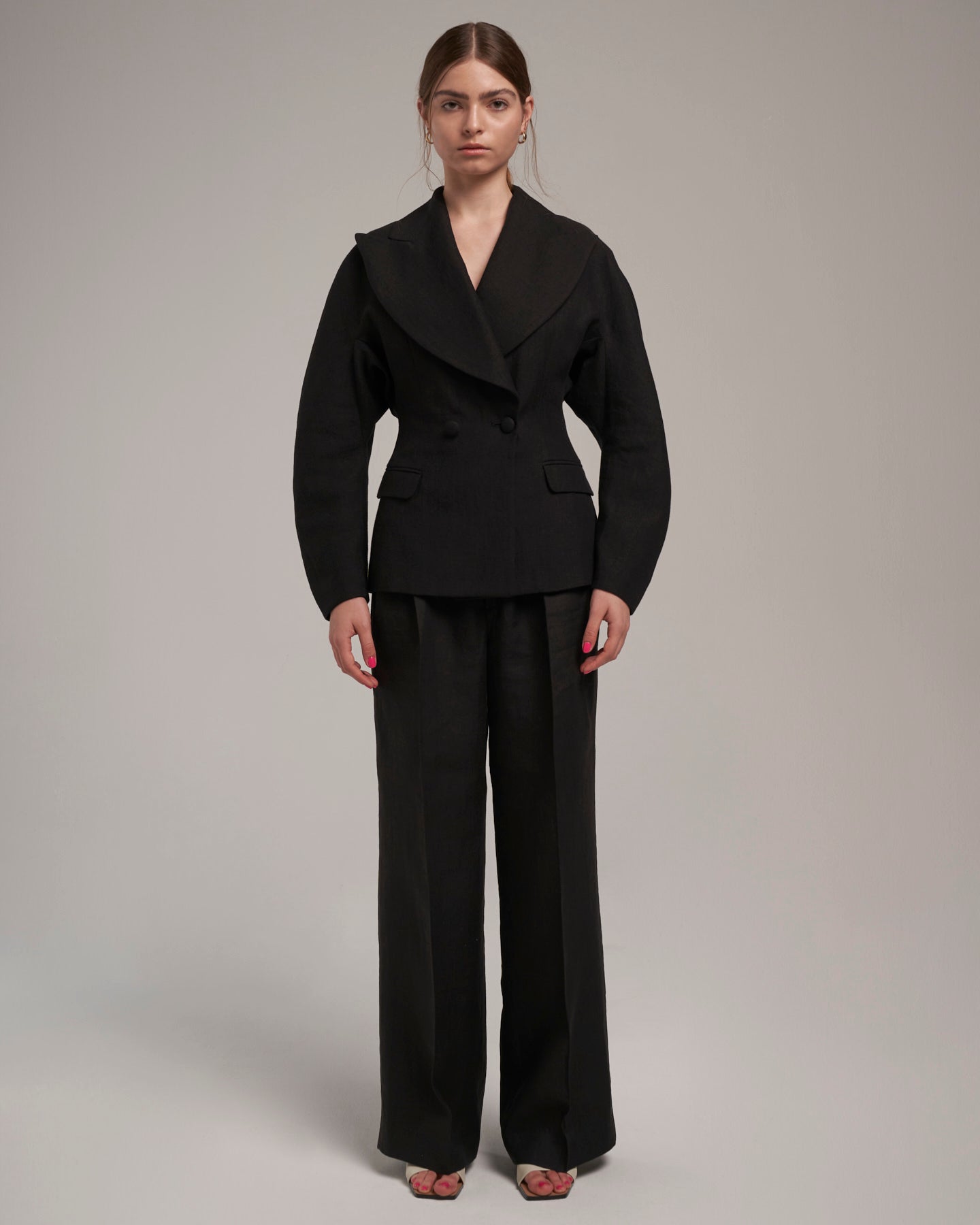 Linen Pants "Marlene" - Black