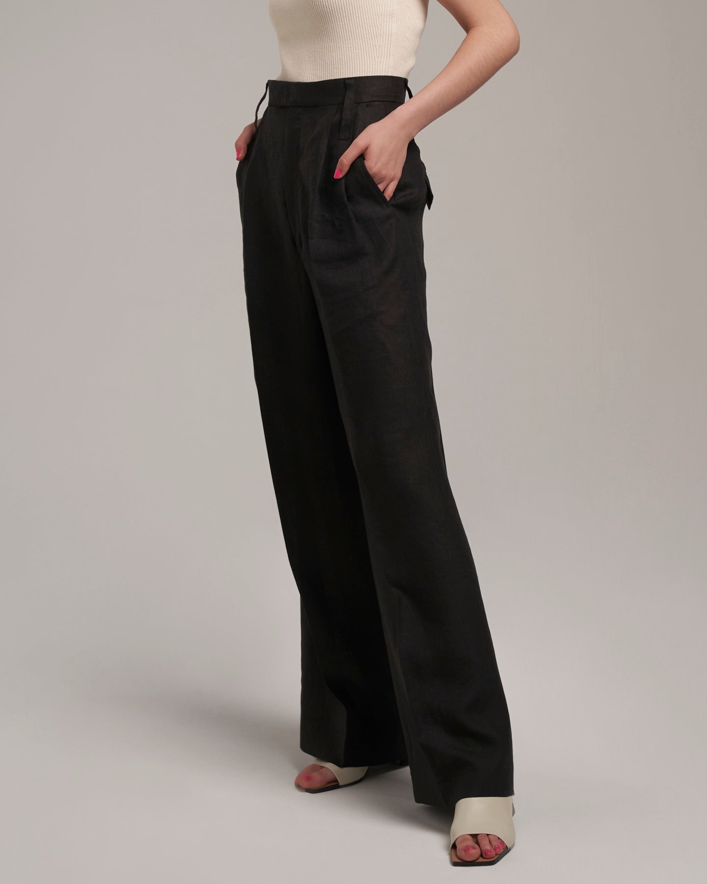 Linen Pants "Marlene" - Black