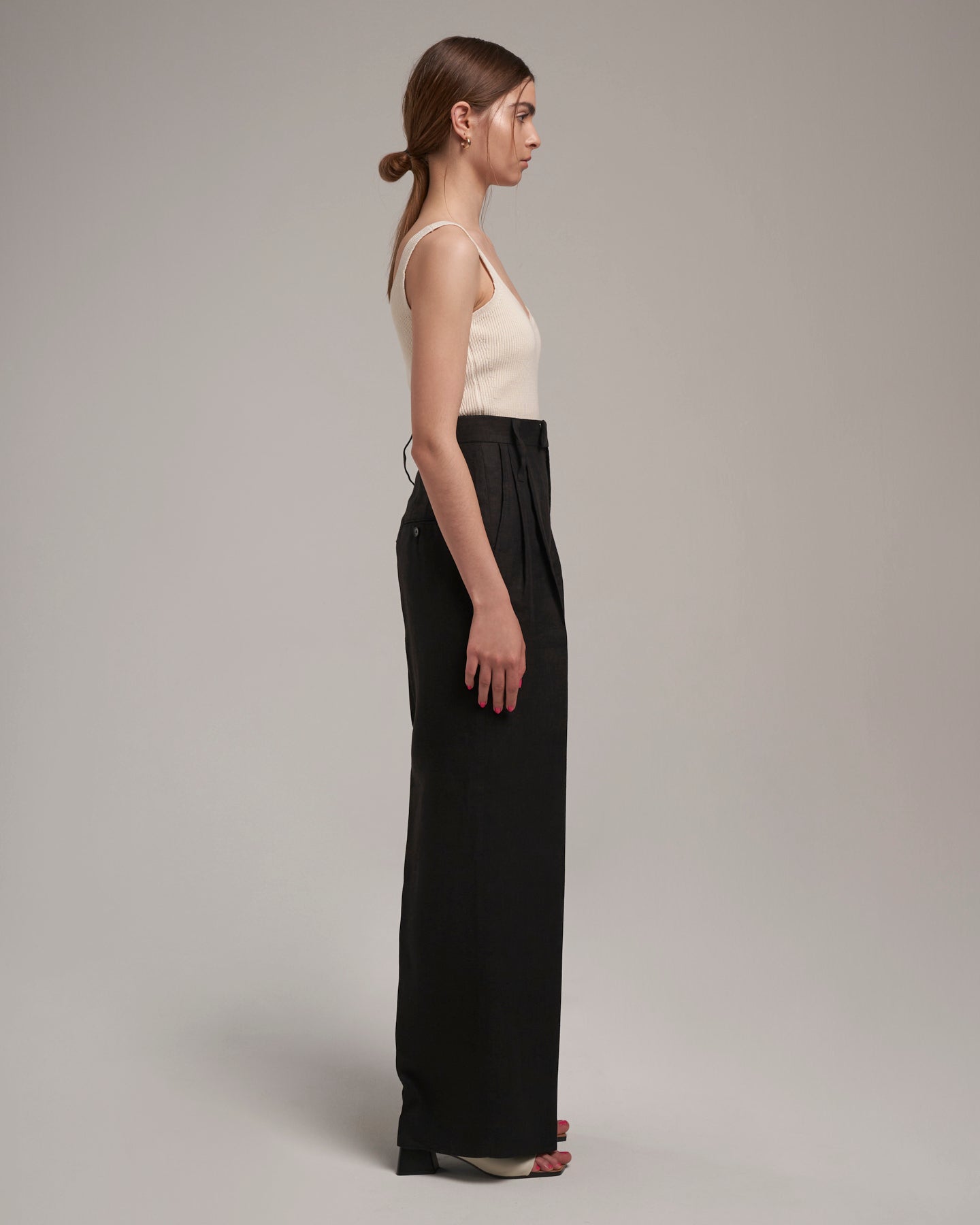 Linen Pants "Marlene" - Black