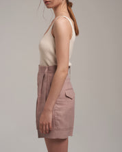 Linen Shorts "Marlene" - Dusty Pink