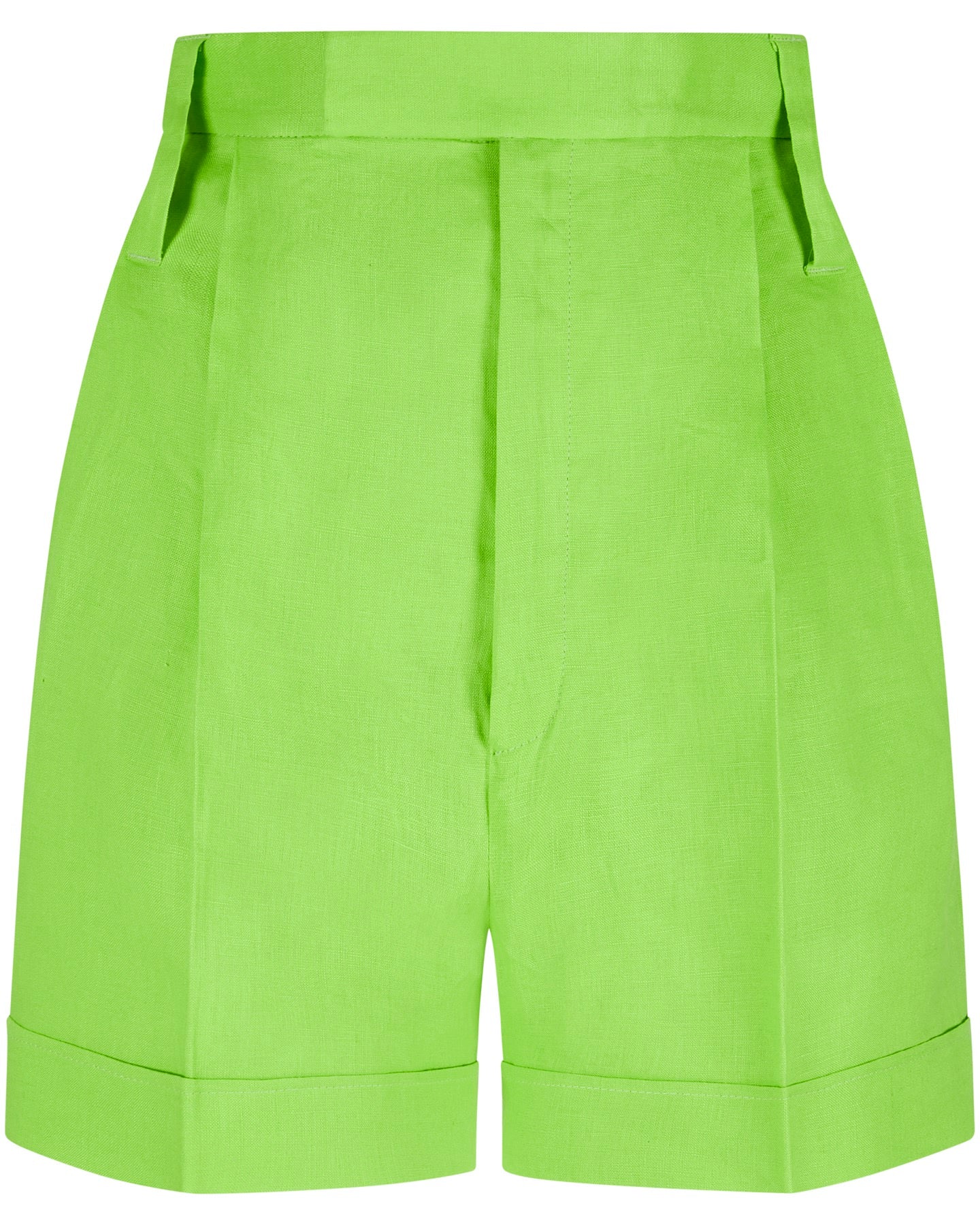 Linen Shorts "Marlene" - Lime