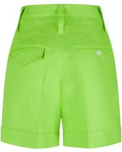 Linen Shorts "Marlene" - Lime