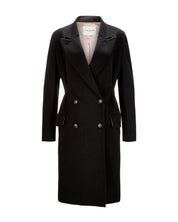 Virgin Wool Coat "Cindy" - Black