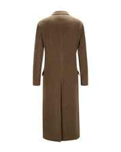 Virgin Wool Coat "Cindy" - Brown Structure