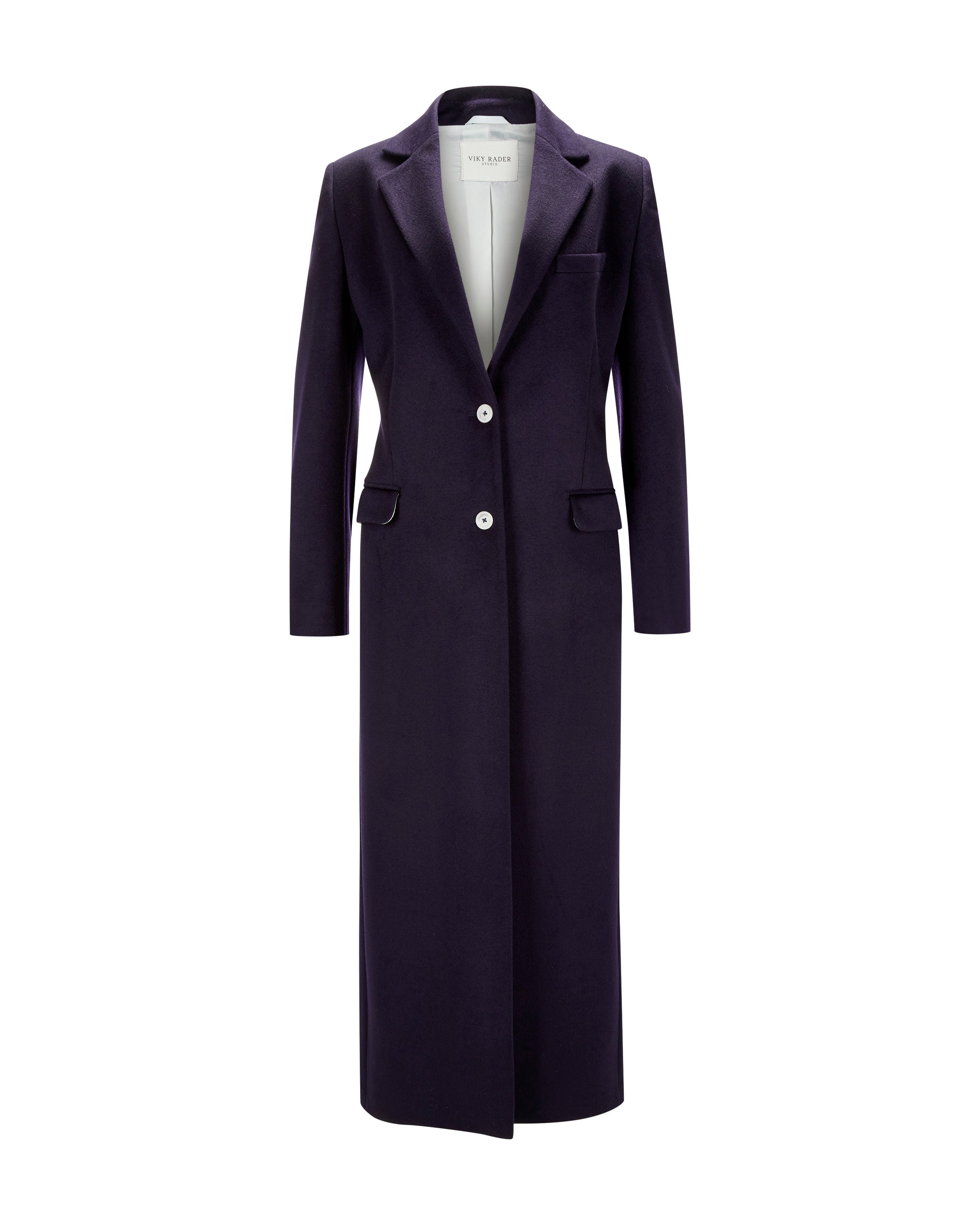 Virgin Wool Coat "Julia" - Navy