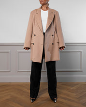 Virgin Wool Coat "Cindy" - Camel