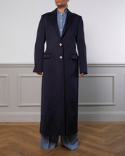 Virgin Wool Coat "Julia" - Navy