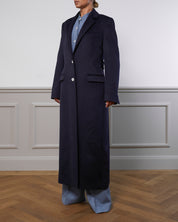 Virgin Wool Coat "Julia" - Navy