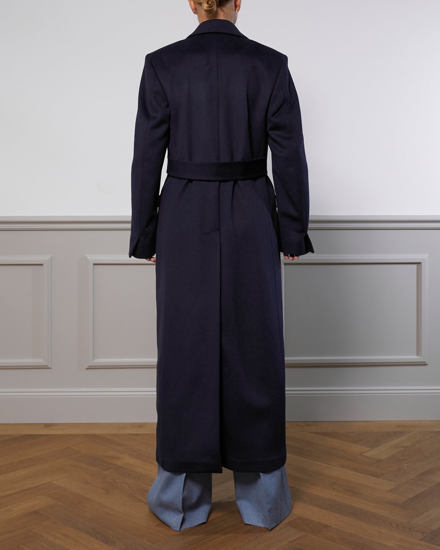 Virgin Wool Coat "Julia" - Navy