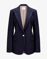 Virgin Wool Blazer "Marlene" - Navy