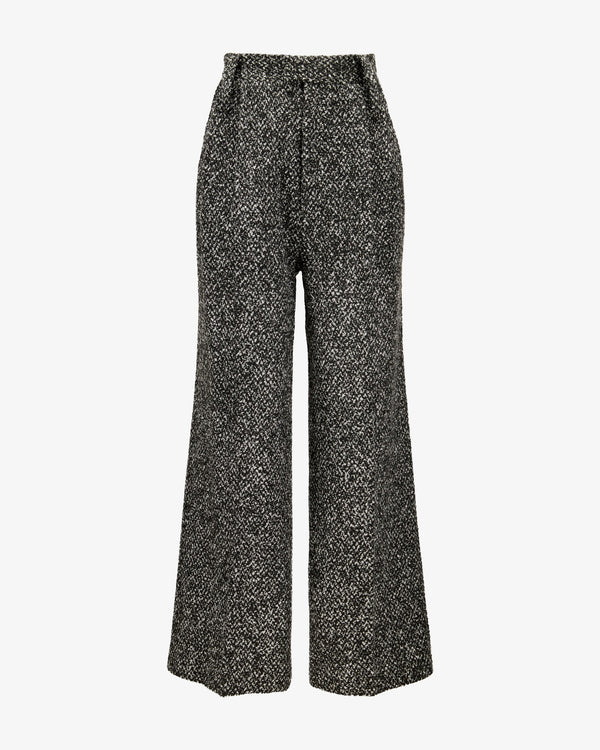 Boucle Pants "Marlene" - Black & White