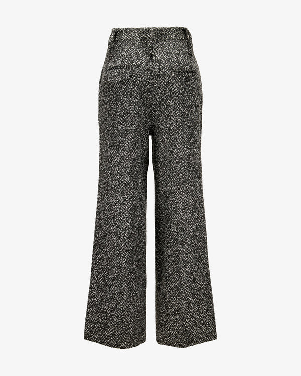 Boucle Pants "Marlene" - Black & White