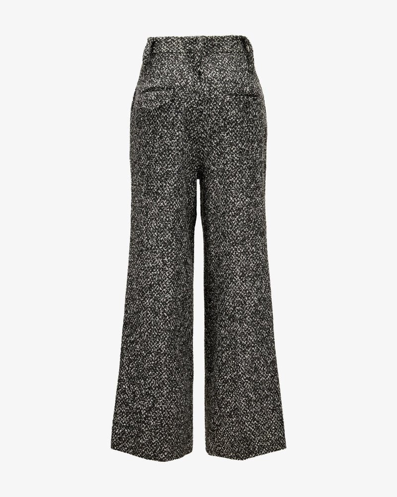 Boucle Pants "Marlene" - Black & White