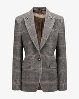 Brick Check "Marlene" Blazer