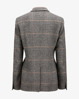 Brick Check "Marlene" Blazer
